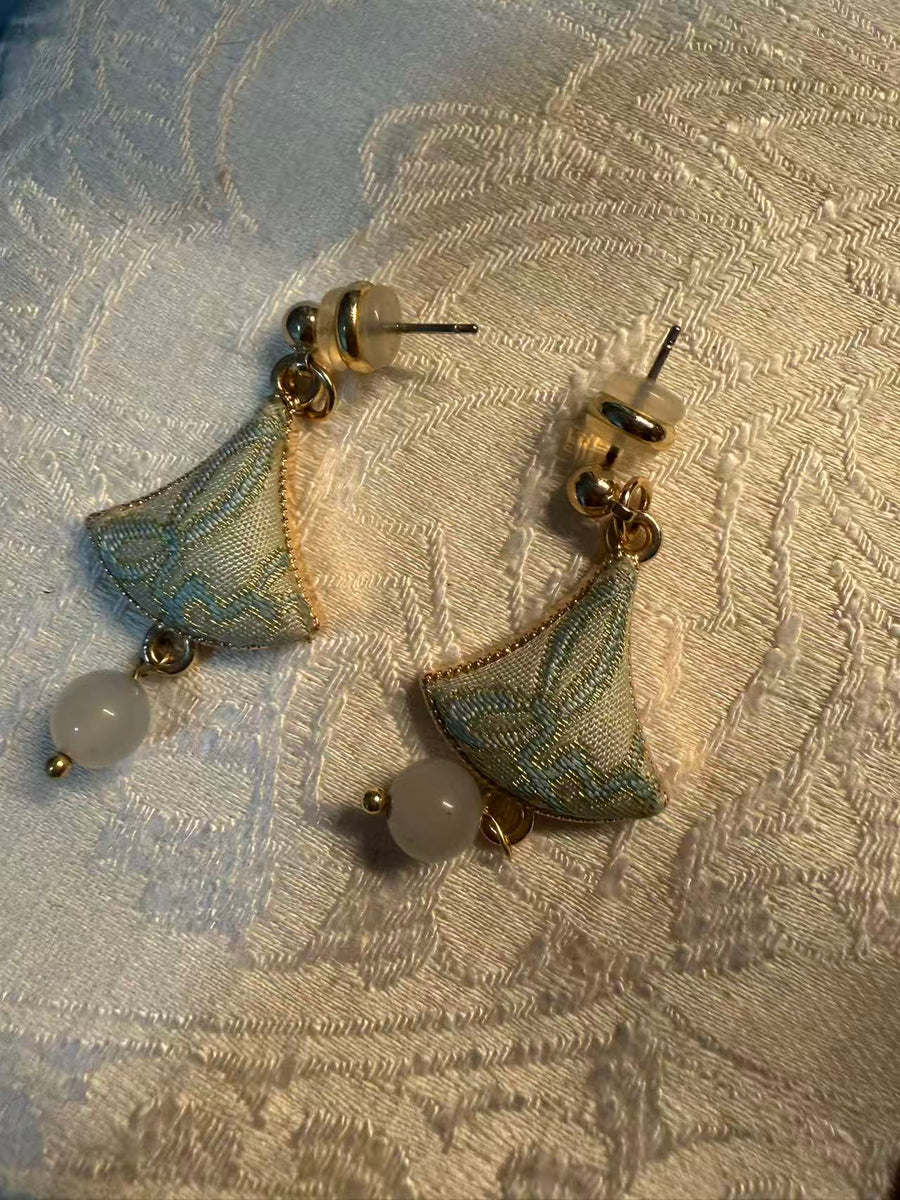 Green Songjin ear-rings